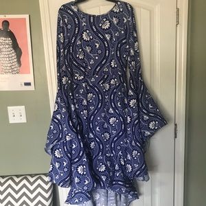 Blue & White Dress